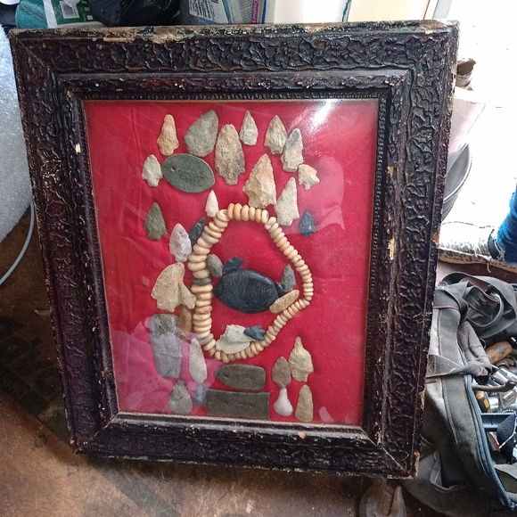Arrowheads and frame